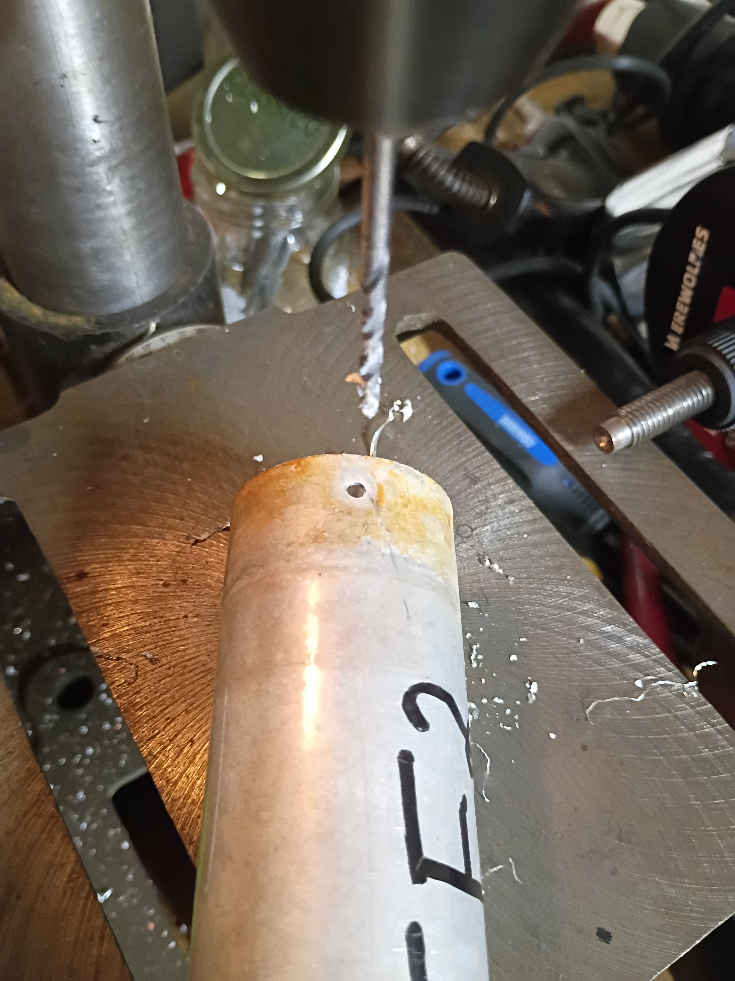 Cushcraft A4S Drilling dimples.